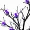 2ft. Pre-Lit Artificial Halloween Spider Twig Tree with 24 Purple LED Lights